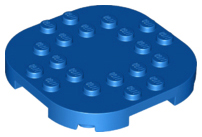LEGO® los onderdeel Plaat Aangepast in kleur Blauw 66789